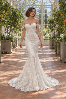 Robe Gabrielle sans sa surjupe : la sirène en dentelle seule, pour la soirée